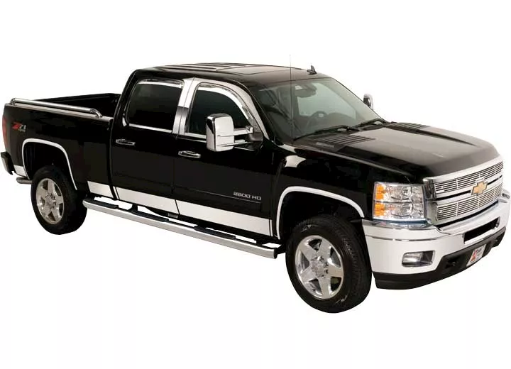 Putco 07-13 silverado ext cab lb 6in ss rocker panels