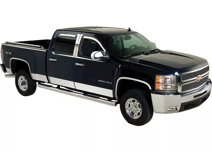 Putco 07-13 silverado 1500/2500 crew cab sb(6.5) 6in ss rocker panels