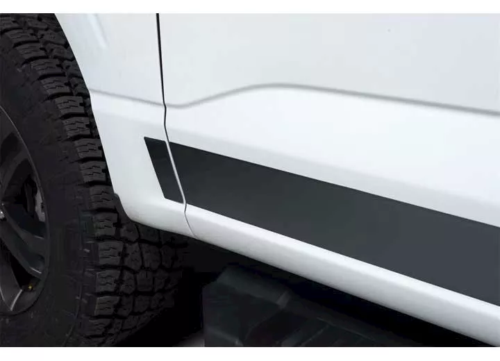 Putco 21-c f150 super crew 6.5 ft(4.25in tall/12 pieces)black platinum rocker panels