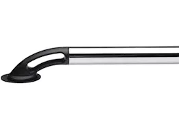 Putco 15-c f150 5.5ft bed nylon traditional locker rails - stainless steel w/black end