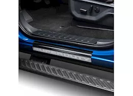 Putco 23-c f250/f350 super duty crew cab (w/super duty etching) door sills black plati