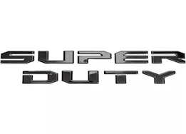 Putco 23-23 super duty tailgate lettering emblems (black platinum)