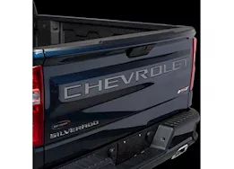 Putco 19-c silverado ld tailgate letters "chevrolet" stamped version black platinum