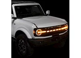 Putco 21-23 bronco luminix "bronco" led grille emblems(ex models w/front camera)