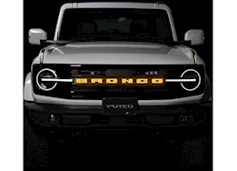 Putco 21-23 bronco luminix "bronco" led grille emblems