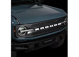 Putco 21-23 bronco luminix "bronco" led grille emblems(ex models w/front camera)