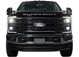 Putco 23-23 super duty luminix front led grille emblems w/camera cutout