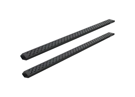 Raptor 99-16 F250/F350 SUPER DUTY CREW 6.5 IN SAWTOOTH SLIDE TRACK RUNNING BOARDS BLACK TEXTURED ALUMINUM