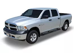 Raptor 09-18 ram 1500 crew cab/10-c ram 2500/3500 crew cab 6in black textured aluminum oem running boards