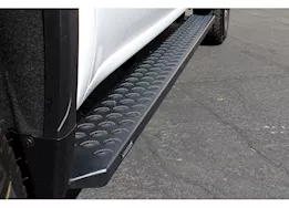 Raptor 05-c tacoma dbl cab 6.5in sawtooth slide track running boards black txt alum