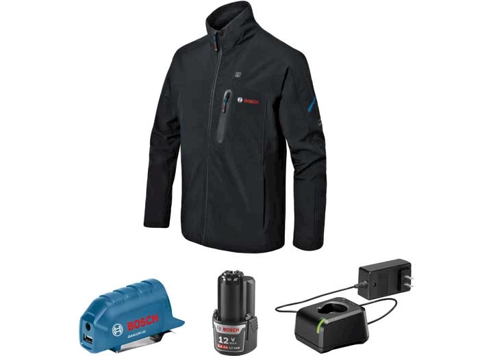 Robert Bosch Tool Company 12v max heated jacket kit w/ 1- 2 ah battery, charger & holster - 3xl Main Image