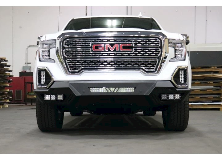 Road Armor 19-21 gmc 1500; 22-c sierra 1500 ltd spartan front bumper-textured black, lights not included Main Image