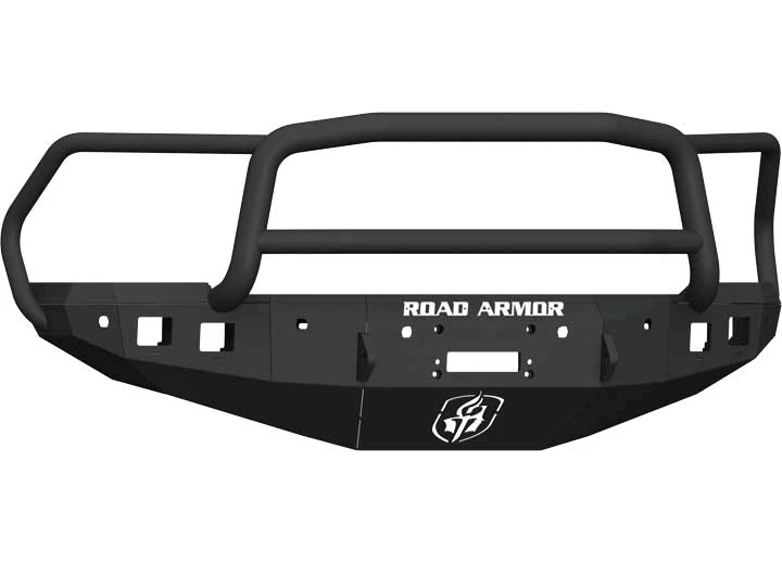 Road Armor 16-18 RAM 2500/3500(6 SENSORS) FRT STEALTH WINCH BUMPER LONESTAR GUARD TXT BLK;LIGHT SOLD SEPARATELY