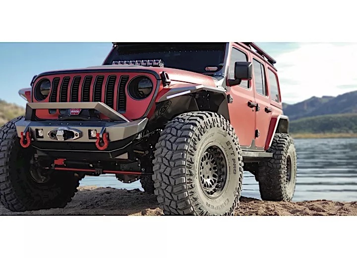 Road Armor 18-c jeep stealth front winch bumper sheetmetal bar guard mid width;light sold separately