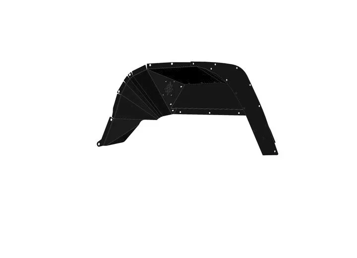 Road Armor 20-c jeep gladiator stealth rear fender liner gladiator body armor black steel