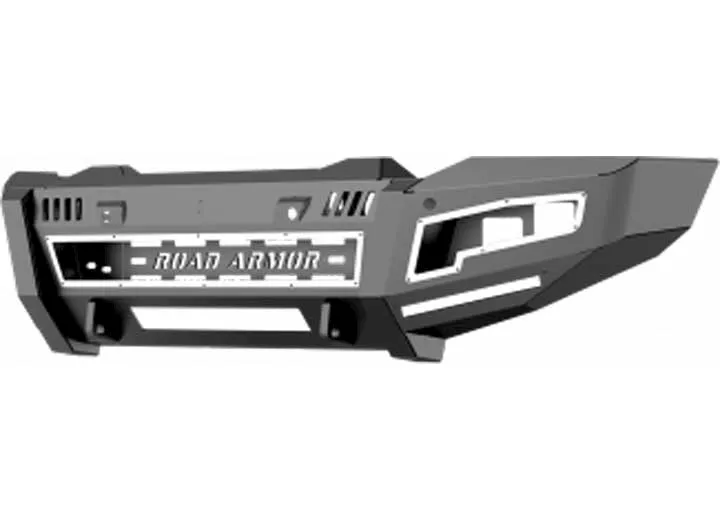 Road Armor 20-c gmc 2500/3500 identity front bumper full kit; shackle center section; std end pods; beauty ring