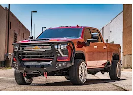 Road Armor 24-c chevrolet 2500/3500 evolution front winch bumper reaper guard-texture black