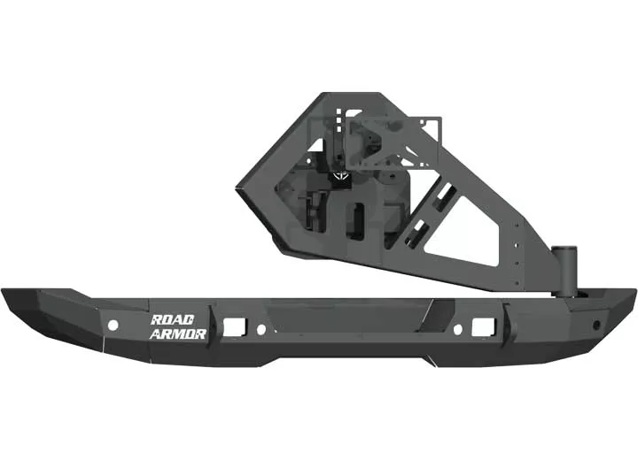 Road Armor 18-c jeep wrangler jl stealth rear bumper w/ tire carrier;light sold separately