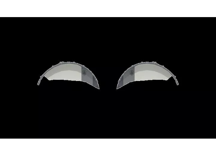 Road Armor Stealth rear fender liner jl body armor raw stainless steel