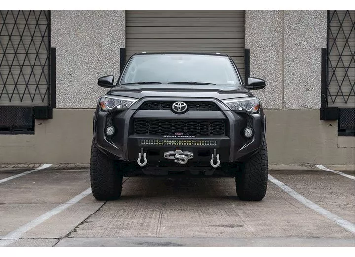 Road Armor 14-c 4runner stealth frt low-prof hidden winch bumper -txt blk;light sold separately