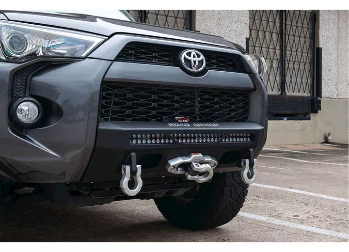 Road Armor 14-c 4runner stealth frt low-prof hidden winch bumper -txt blk;light sold separately