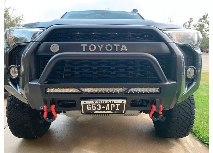 Road Armor 14-c 4runner stealth frt low-prof hidden winch bumper;txt blk;light sold separately