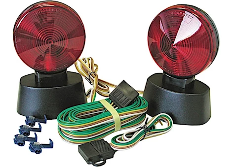 Roadmaster Magnetic Tow Lights with 4-Wire Flat Plugs & Harness