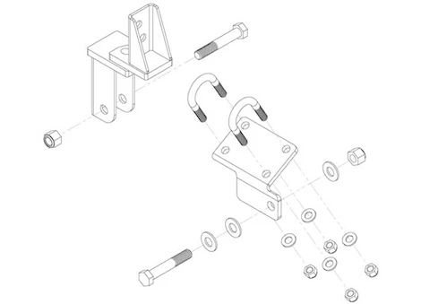 Roadmaster Inc CUSTOM MOUNTING BRACKET FOR STEERING STABILIZER