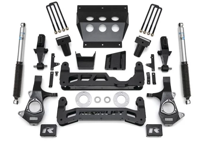 ReadyLift Suspension 7IN BIG LIFT KIT CAST STEEL OE UPPER CONTROL ARMS W/BILSTEIN SHOCKS 14-16 CHEVY/GMC 1500