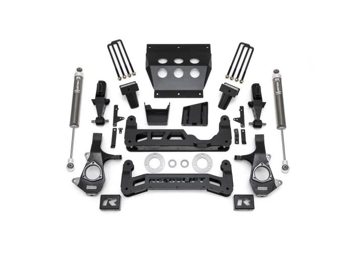 ReadyLift Suspension / Logiq Air 14-16 chev/gmc 1500 rwd/4wd 7in big lift kit for cast steel oe upper control arms w/ falcon shocks Main Image