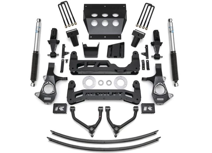 ReadyLift Suspension 9IN BIG LIFT KIT CAST STEEL OE UPPER CONTROL ARMS W/BILSTEIN SHOCKS 14-16 CHEVY/GMC 1500