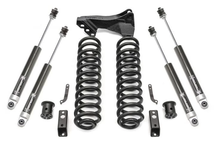 ReadyLift Suspension / Logiq Air 17-19 ford f250/f350/f450 diesel 2.5in coil spring frt lift kit with falcon & frt track bar brkt Main Image