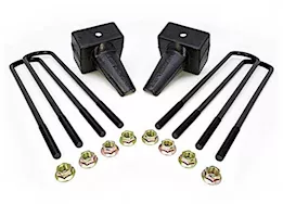 ReadyLift Suspension 5in tapered rear block kit 1 drive shaft, 16.5in u-bolts 11-16 f250/f350/f450