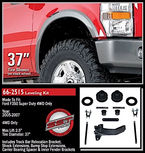 ReadyLift Suspension / Logiq Air 2.5in front level kit w/track bar bracket 05-07 f250/f350/f450 4wd