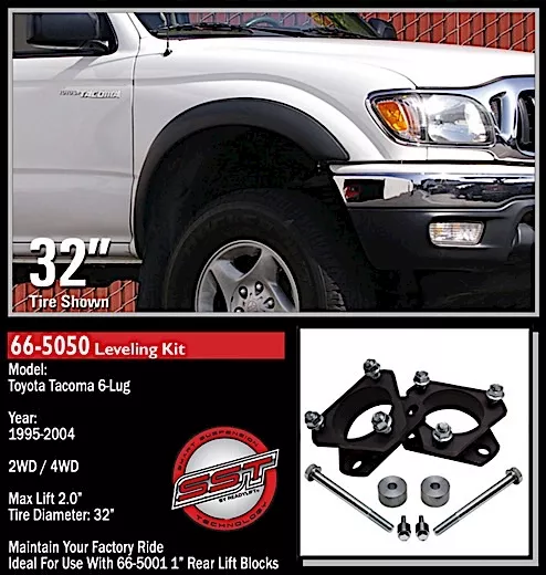 ReadyLift Suspension / Logiq Air 2in front level kit 95-04 toyota tacoma 6 lug