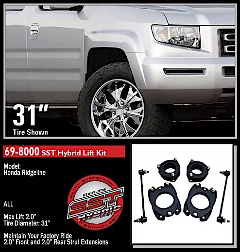 ReadyLift Suspension / Logiq Air 2in sst lift kit w/2in rear w/o shocks 06-10 honda ridgeline