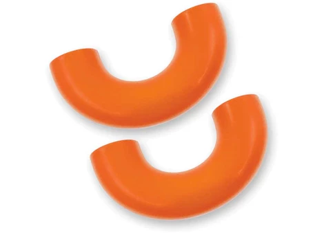 Recon Truck Accessories 15-23 F150 TOW HOOK SILICONE COVERS 2 PC SET ORANGE