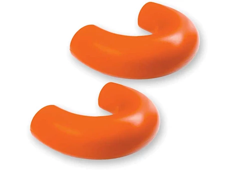 Recon Truck Accessories 17-23 F250/F350/F450 SUPERDUTY TOW HOOK SILICONE COVERS 2 PC ORANGE