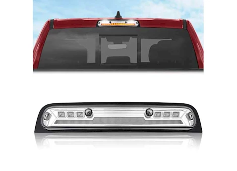 Recon Truck Accessories 19-C RAM 1500 RED LED 3RD BRAKE LIGHT KIT W/WHITE CARGO LIGHTS CLEAR LENS