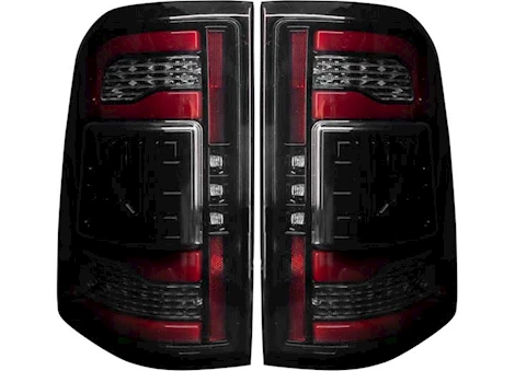 Recon Truck Accessories 19-c ram 1500 oled tail lights (replaces factory oem led tail lights)-smoked len Main Image