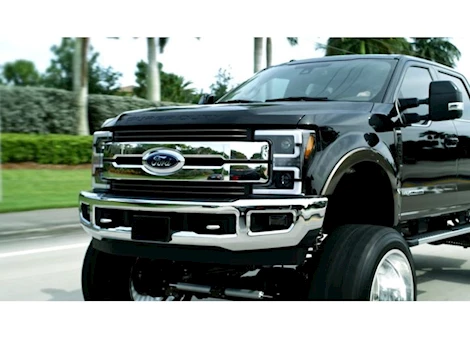 Recon Truck Accessories 17-19 F250/F350/F450/F550(REPLACES FACTORY HALOGEN HEADLIGHTS)SMOKED/BLACK