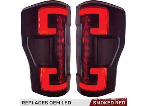 Recon Truck Accessories 20-C F250/F350/F450/F550 SUPERDUTY OLED TAIL LIGHTS DARK RED