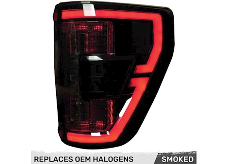 Recon Truck Accessories 21-C F150/RAPTOR OLED TAIL LIGHTS SMOKED LENS