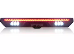 Recon Truck Accessories 19-21 silverado/sierra 1500/20-21 2500/3500 red led brake light kit smoked lens