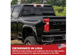 Recon Truck Accessories 19-21 silverado/sierra 1500/20-21 2500/3500 red led brake light kit smoked lens