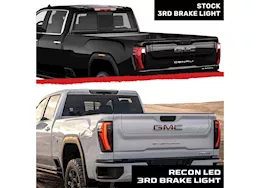 Recon Truck Accessories 19-21 silverado/sierra 1500/20-21 2500/3500 red led brake light kit smoked lens