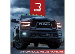 Recon Truck Accessories 03-18 ram 2500/3500 5 piece cab roof light w/rgb smoked