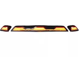 Recon Truck Accessories 20-c silverado/sierra heavy duty smoked cab roof light lens w/ led amber