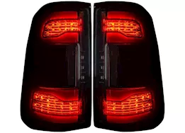 Recon Truck Accessories 19-c ram 1500 oled tail lights (replaces factory oem led tail lights)-smoked len