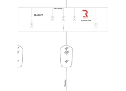 Recon Truck Accessories 17-c f250/f350/f450/f550 superduty template for installing cab roof lights
